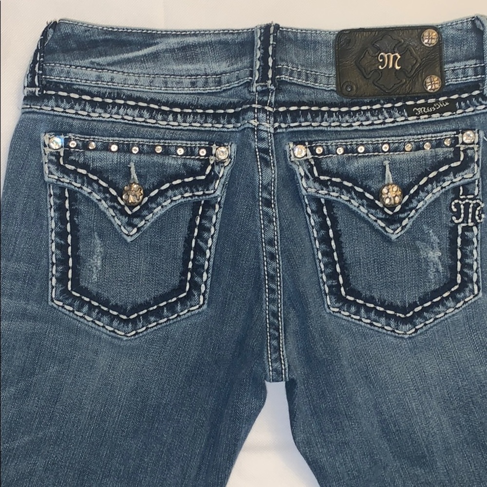 Miss Me bootcut ripped style jeans